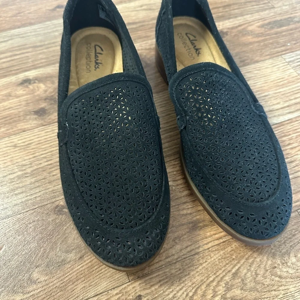 Clarks Black Trish Cove Slip On